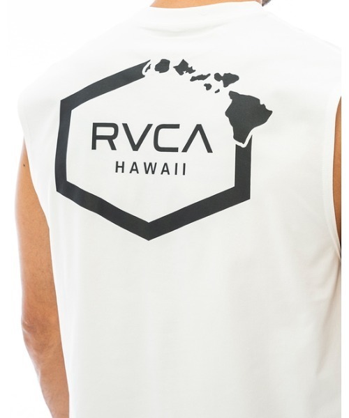 RVCA（ルーカ）の「RVCA メンズ 【SURF】 HAWAII SURF TANK 【2023年夏モデル】/ルーカタンクトップラッシュガード(水着)（ラッシュガード・メンズ・ホワイト/ブラック/ブラックミックス・SMALL/MEDIUM/LARGE/X-LARGE）」の13枚目の写真