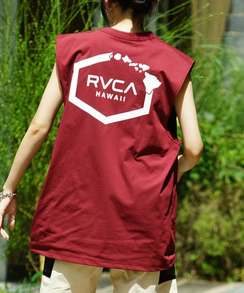 RVCA（ルーカ）の「RVCA メンズ 【SURF】 HAWAII SURF TANK 【2023年夏モデル】/ルーカタンクトップラッシュガード(水着)（ラッシュガード・メンズ・ホワイト/ブラック/ブラックミックス・SMALL/MEDIUM/LARGE/X-LARGE）」の19枚目の写真