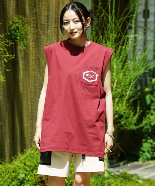RVCA ハワイ　タンクトップ　ラッシュガード RVCA／ルーカ（ルカ） タンクトップ Hawaii Taro Mesh Tank Top