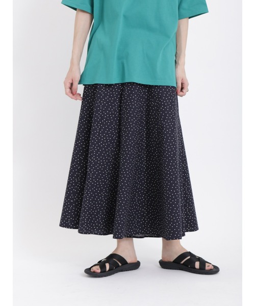 Samansa Mos2（サマンサ モスモス）の「【接触冷感】いつも涼しくゆらゆらフレアパンツ（その他パンツ・レディース・ブルー/ベージュ/ネイビー/ブラック・ﾌﾘ-）」の15枚目の写真