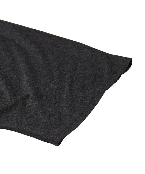 NO ID.(ノーアイディ)の「mt8393-カシュクールドレープドルマンハーフスリーブT Tシャツ(Tシャツ/カットソー・メンズ・ブラック/ホワイト/グレー・ONE SIZE)」の11枚目の写真