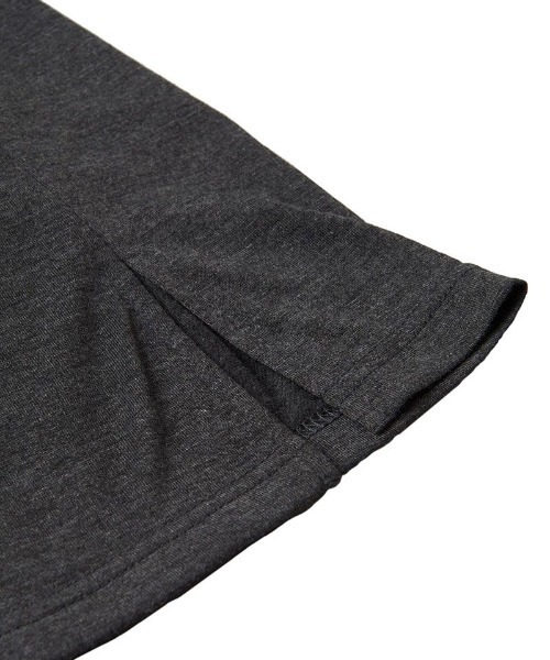 NO ID.(ノーアイディ)の「mt8393-カシュクールドレープドルマンハーフスリーブT Tシャツ(Tシャツ/カットソー・メンズ・ブラック/ホワイト/グレー・ONE SIZE)」の16枚目の写真