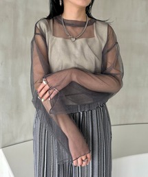 JEANASIS | ラメチュールシアープルオーバー/908990(Tシャツ/カットソー)