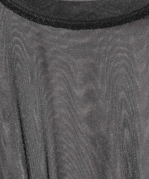 JEANASIS（ジーナシス）の「ラメチュールシアープルオーバー/908990（Tシャツ/カットソー・レディース・ブラック/ブラウン/ベージュ/グレー・FREE）」の12枚目の写真