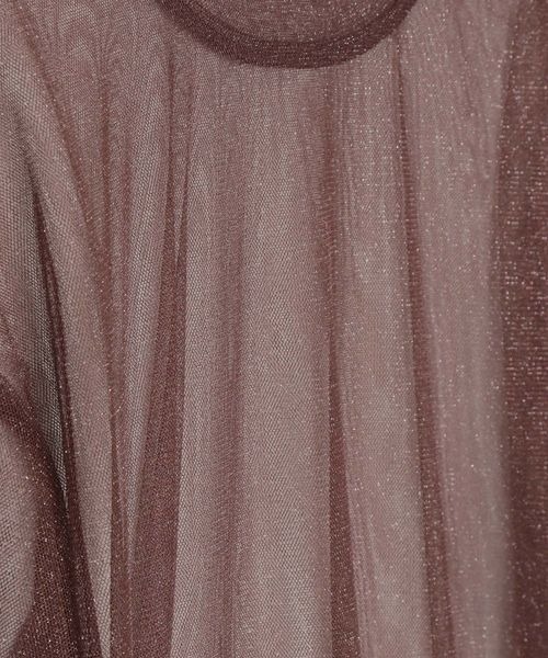 JEANASIS（ジーナシス）の「ラメチュールシアープルオーバー/908990（Tシャツ/カットソー・レディース・ブラック/ブラウン/ベージュ/グレー・FREE）」の15枚目の写真