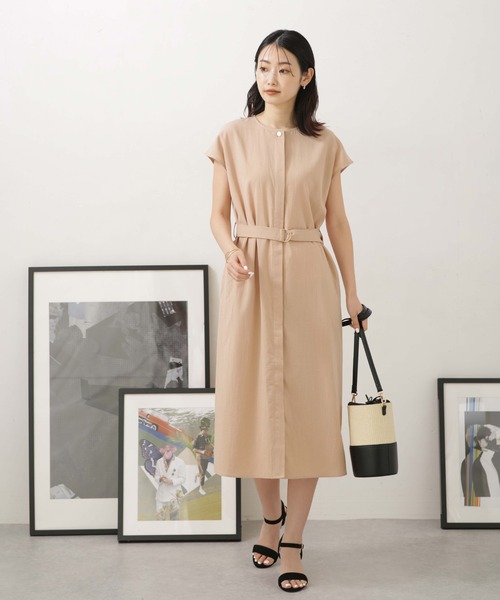 LB.04/前開きフレンチスリーブワンピース