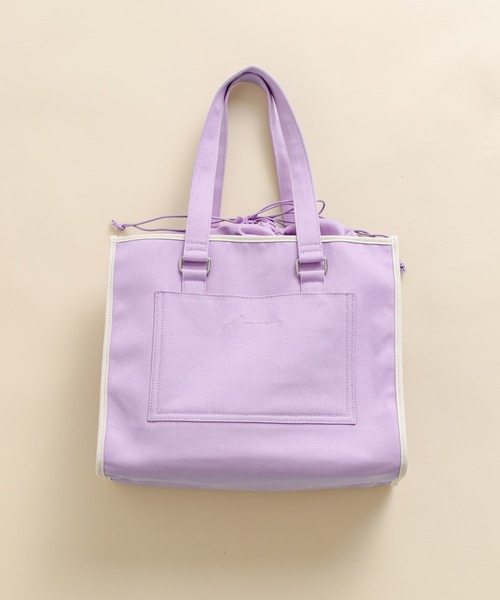 OLIVE des OLIVE（オリーブデオリーブ）の「【WEB限定】Aimerianejoieキャリーオントート　1031180140（トートバッグ・レディース・パープル/レッド/ブルー・FREE）」の2枚目の写真