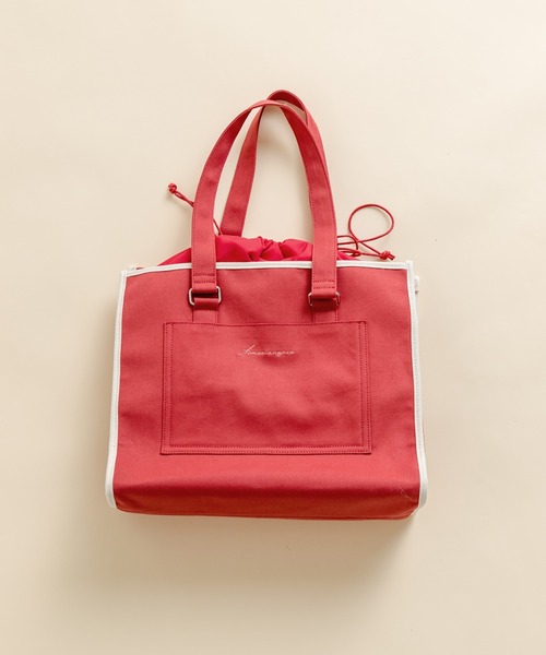 OLIVE des OLIVE（オリーブデオリーブ）の「【WEB限定】Aimerianejoieキャリーオントート　1031180140（トートバッグ・レディース・パープル/レッド/ブルー・FREE）」の3枚目の写真