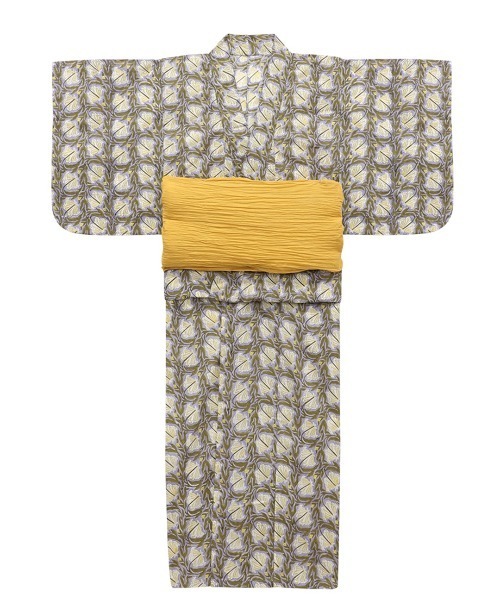 チチカカ（チチカカ）の「Shanti Shanti ディンティブロックプリント浴衣セット【WEB限定】（浴衣・レディース・レッド/ブラウン/グリーン・FREE）」の11枚目の写真