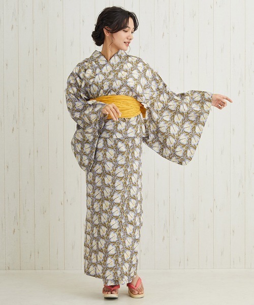 チチカカ（チチカカ）の「Shanti Shanti ディンティブロックプリント浴衣セット【WEB限定】（浴衣・レディース・レッド/ブラウン/グリーン・FREE）」の18枚目の写真