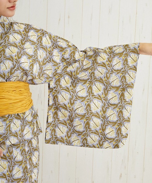 チチカカ（チチカカ）の「Shanti Shanti ディンティブロックプリント浴衣セット【WEB限定】（浴衣・レディース・レッド/ブラウン/グリーン・FREE）」の16枚目の写真