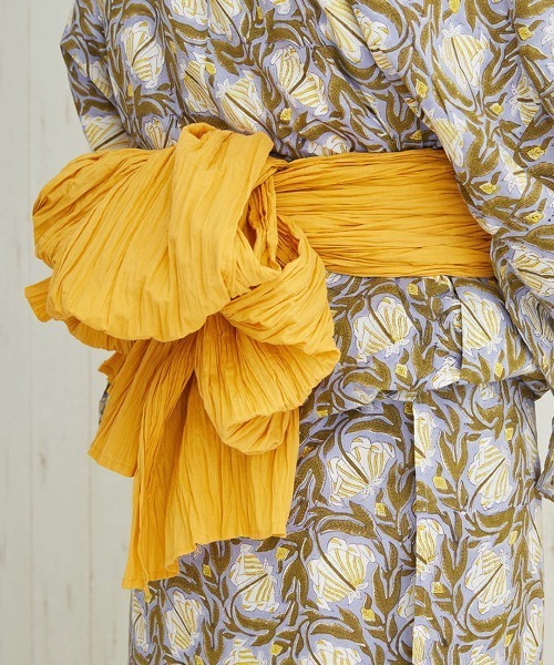 チチカカ（チチカカ）の「Shanti Shanti ディンティブロックプリント浴衣セット【WEB限定】（浴衣・レディース・レッド/ブラウン/グリーン・FREE）」の5枚目の写真