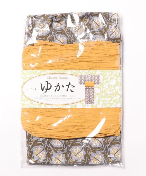 チチカカ（チチカカ）の「Shanti Shanti ディンティブロックプリント浴衣セット【WEB限定】（浴衣・レディース・レッド/ブラウン/グリーン・FREE）」の7枚目の写真