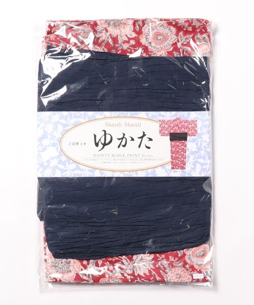 チチカカ（チチカカ）の「Shanti Shanti ディンティブロックプリント浴衣セット【WEB限定】（浴衣・レディース・レッド/ブラウン/グリーン・FREE）」の17枚目の写真