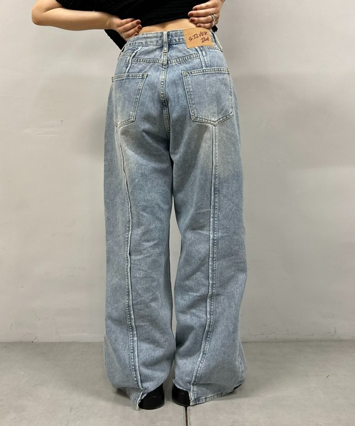 WHO’S WHO gallery ワイドデニム WHO'S WHO gallery ジーンズ デニム デニムパンツ 「UNISEX