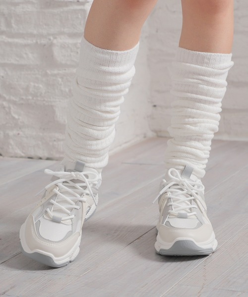 Honeys（ハニーズ）の「厚底ソールスニーカー（スニーカー・レディース・グレー/ブラック/アイボリー/ホワイト/ライトグレー・S/M/L/LL）」の20枚目の写真