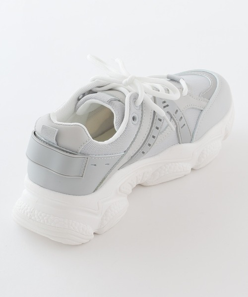 Honeys（ハニーズ）の「厚底ソールスニーカー（スニーカー・レディース・グレー/ブラック/アイボリー/ホワイト/ライトグレー・S/M/L/LL）」の13枚目の写真