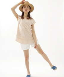 earth music&ecology | カラーデニムショートパンツ(デニムパンツ)