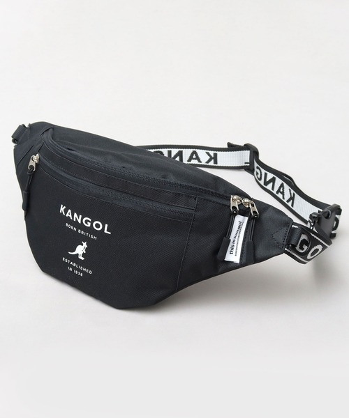 KANGOL(カンゴール)の「ジャガードテープ ウエストポーチ(ボディバッグ/ウエストポーチ・メンズ・ブラック・FREE)」の4枚目の写真