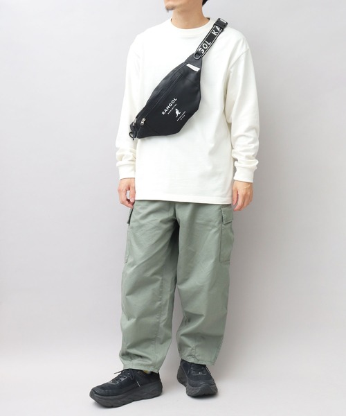 KANGOL(カンゴール)の「ジャガードテープ ウエストポーチ(ボディバッグ/ウエストポーチ・メンズ・ブラック・FREE)」の20枚目の写真