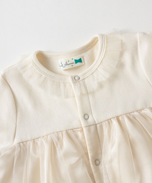 KP（ケーピー）の「バレリーナmimiちゃんのチュールドッキングカバーオール(Free 70-80cm)（ロンパース・キッズ・オフホワイト・FREE）」の3枚目の写真