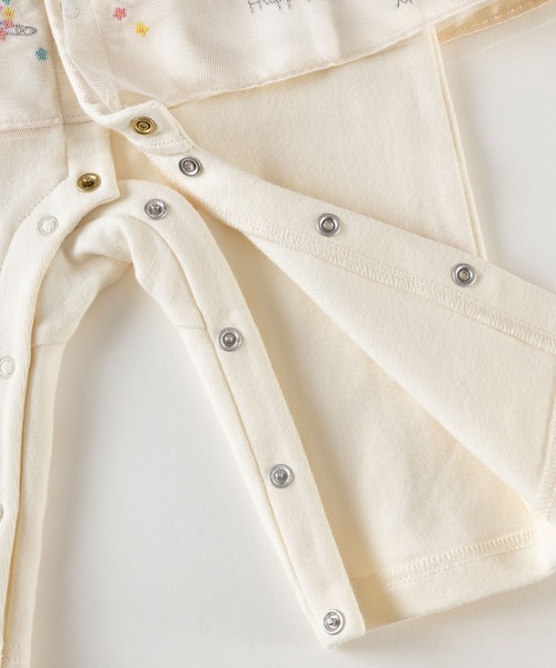 KP（ケーピー）の「バレリーナmimiちゃんのチュールドッキングカバーオール(Free 70-80cm)（ロンパース・キッズ・オフホワイト・FREE）」の7枚目の写真