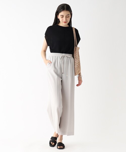 OPAQUE.CLIP（オペークドットクリップ）の「◆ボトルネックフレンチスリーブニット【洗える/抗ピリング】（ニット/セーター・レディース・ライトベージュ/カーキ/ブラック/チャコールグレー/ピンク/ピンク系・00）」の14枚目の写真