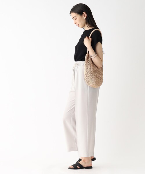 OPAQUE.CLIP（オペークドットクリップ）の「◆ボトルネックフレンチスリーブニット【洗える/抗ピリング】（ニット/セーター・レディース・ライトベージュ/カーキ/ブラック/チャコールグレー/ピンク/ピンク系・00）」の16枚目の写真