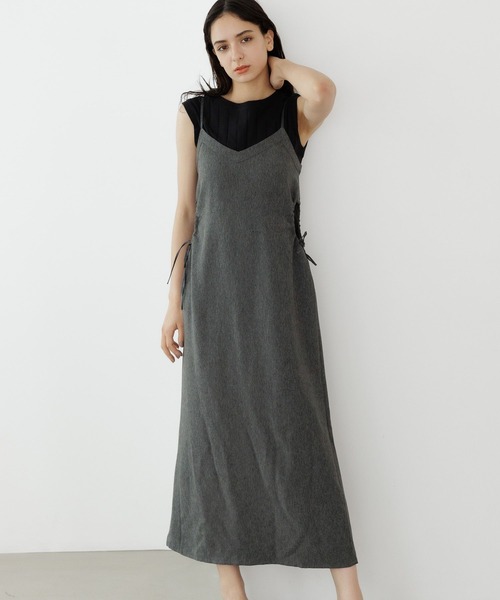 LAKOLE（ラコレ）の「デニムカットアウトキャミドレス / 966428
