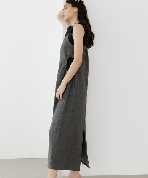 LAKOLE（ラコレ）の「デニムカットアウトキャミドレス / 966428