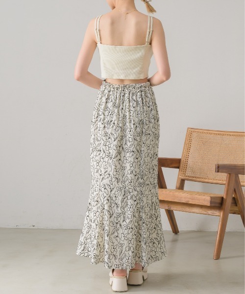 RETRO GIRL（レトロガール）の「ショートテレコキャミ（キャミソール・レディース・ブルー/ナチュラル/ブラック系その他/イエロー/ブラック・FREE）」の18枚目の写真