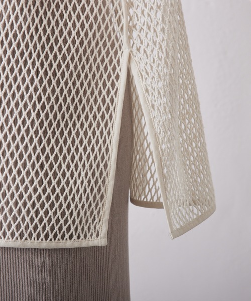 PUAL CE CIN（ピュアルセシン）の「メッシュプルオーバー（Tシャツ/カットソー・レディース・オフホワイト/ブラック・FREE）」の20枚目の写真