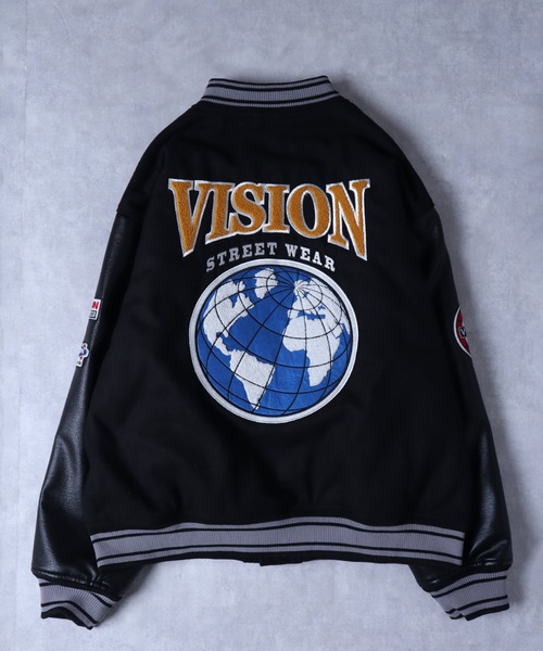 VISION STREET WEAR（ヴィジョンストリートウェア）の「【VISION STREET WEAR】メルトンPUスタジャン（スタジャン・メンズ・ブラック系2/ネイビー系2/その他1/ネイビー系1/ブラウン/ブラック系1/その他2・MEDIUM/LARGE/X-LARGE）」の13枚目の写真