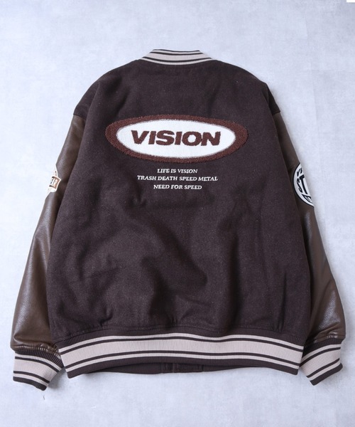 VISION STREET WEAR（ヴィジョンストリートウェア）の「【VISION STREET WEAR】メルトンPUスタジャン（スタジャン・メンズ・ブラック系2/ネイビー系2/その他1/ネイビー系1/ブラウン/ブラック系1/その他2・MEDIUM/LARGE/X-LARGE）」の17枚目の写真