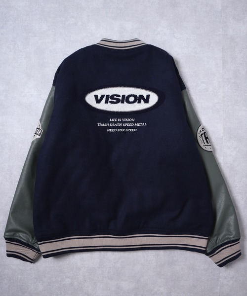 VISION STREET WEAR（ヴィジョンストリートウェア）の「【VISION STREET WEAR】メルトンPUスタジャン（スタジャン・メンズ・ブラック系2/ネイビー系2/その他1/ネイビー系1/ブラウン/ブラック系1/その他2・MEDIUM/LARGE/X-LARGE）」の21枚目の写真