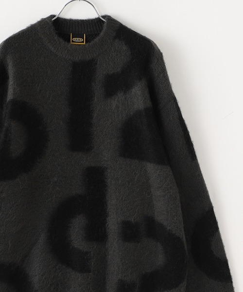 ddp(ディーディーピー)の「【ddp / ディーディーピー】ART GRAPHIC KNIT PULLOVER(ニット/セーター・メンズ・ブルー/ネイビー/ブラック/ホワイト系2/ホワイト系1/ベージュ・MEDIUM/LARGE)」の4枚目の写真