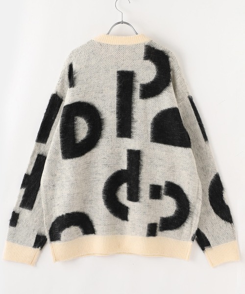 ddp(ディーディーピー)の「【ddp / ディーディーピー】ART GRAPHIC KNIT PULLOVER(ニット/セーター・メンズ・ブルー/ネイビー/ブラック/ホワイト系2/ホワイト系1/ベージュ・MEDIUM/LARGE)」の8枚目の写真