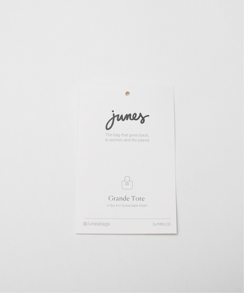 oblekt（オブレクト）の「JUNES THE GRANDE TOTE  in Bio-knit（トートバッグ・レディース・アイボリー・FREE）」の4枚目の写真