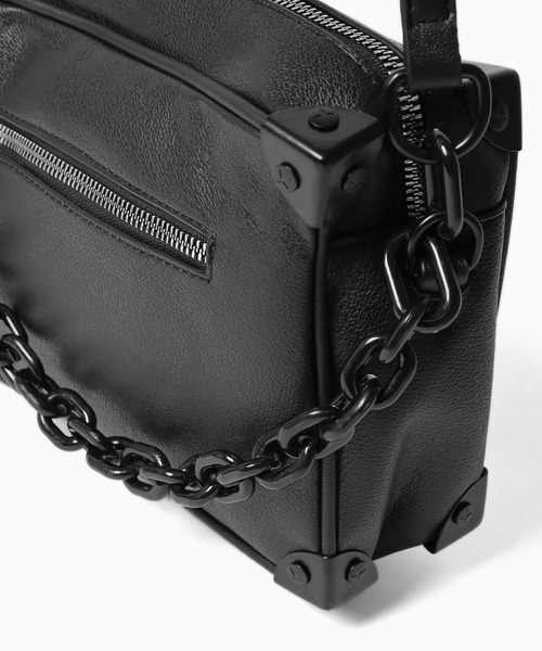 Theater code（シアターコード）の「▲chain square bag/チェーン スクエアバッグ ショルダーバッグ（ショルダーバッグ・メンズ・ブラック・FREE）」の8枚目の写真