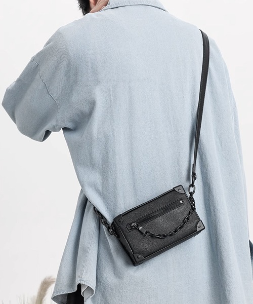 Theater code（シアターコード）の「▲chain square bag/チェーン スクエアバッグ ショルダーバッグ（ショルダーバッグ・メンズ・ブラック・FREE）」の11枚目の写真