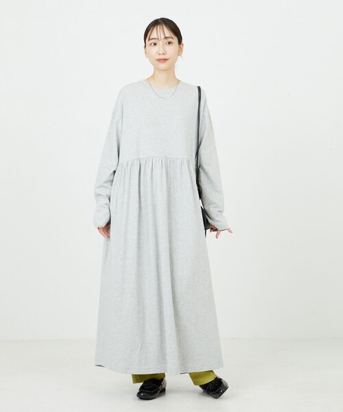 FREAK'S STORE（フリークスストア）の「限定展開　ウエスト ギャザー切替 マキシ ワンピース（ワンピース・レディース・グレー/オレンジ/ナチュラル/オリーブ/ブルー/ブラック/ブラウン・SMALL/MEDIUM）」の15枚目の写真