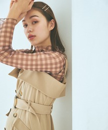 mysty woman | プリーツシアープルオーバー　978895(Tシャツ/カットソー)