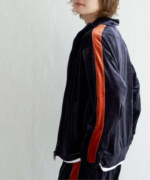 notch.（ノッチ）の「【セットアップ対応】ベロアトラックジャケット（ジャージ・レディース・ブラック/ネイビー・M）」の21枚目の写真