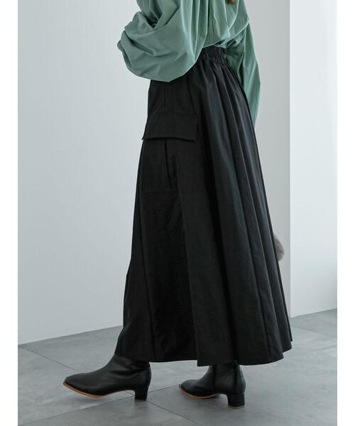 Te chichi(テチチ)の「カーゴフレアスカート(スカート・レディース・ブラック/カーキ・M/S)」の10枚目の写真