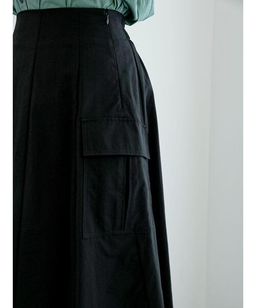 Te chichi(テチチ)の「カーゴフレアスカート(スカート・レディース・ブラック/カーキ・M/S)」の15枚目の写真