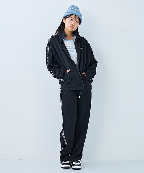 LOVETOXIC(ラブトキシック)の「【LTXC】吸水速乾トラックジャケット(Tシャツ/カットソー・キッズ・サックスブルー/ブラック/オフホワイト・S/L/M/LL)」の21枚目の写真