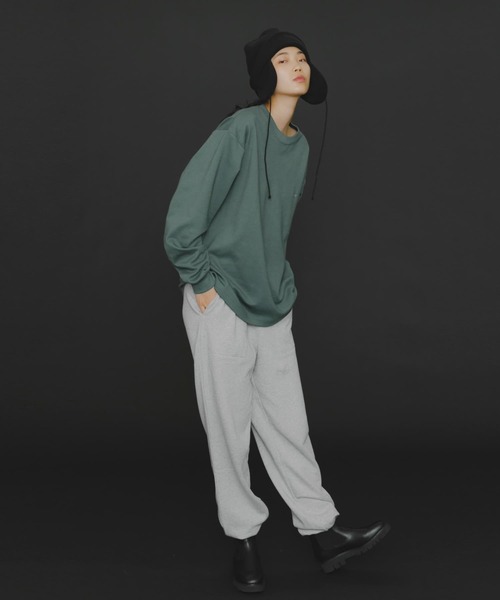 Uiscel（ユイセル）の「『ユニセックス』Uiscel　ヘビーウエイトジョガースウェットパンツ（その他パンツ・レディース・グレー/オートミール・MEDIUM/LARGE）」の19枚目の写真