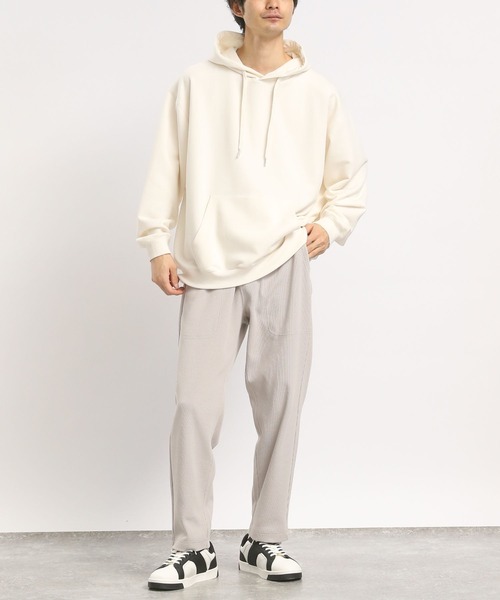 GLOBAL WORK Smile Seed Store（グローバルワーク スマイルシードストア）の「スウェットパーカー/175823（パーカー・メンズ・ブラック/オフホワイト/ベージュ系その他・MEDIUM/LARGE/X-LARGE/SMALL）」の4枚目の写真