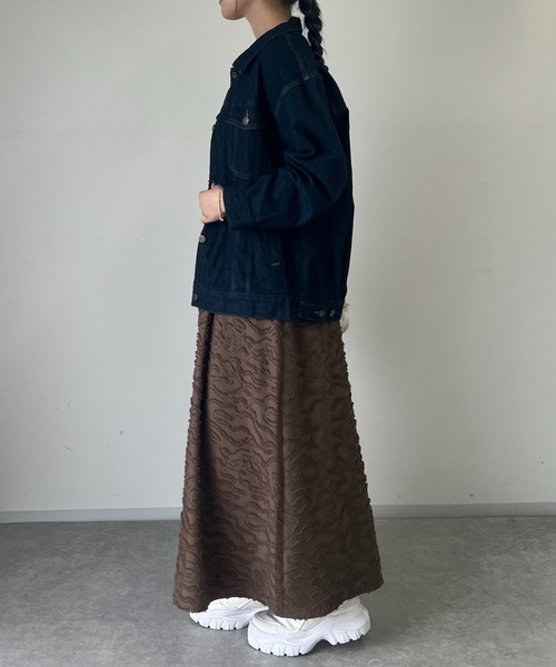 un dix cors（アンディコール）の「デニムジャケット（デニムジャケット・レディース・ネイビー/ブルー・FREE）」の15枚目の写真