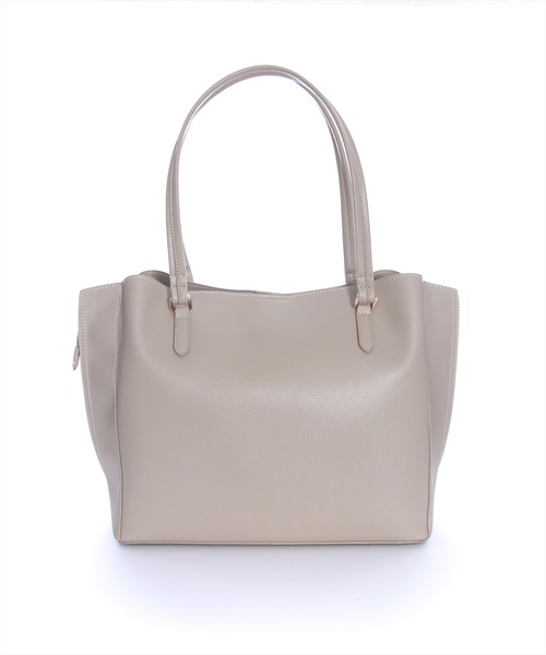 clear(クリア)の「A4多機能トートバッグ(トートバッグ・レディース・グレイッシュベージュ/ブラック/アイボリー・F)」の3枚目の写真